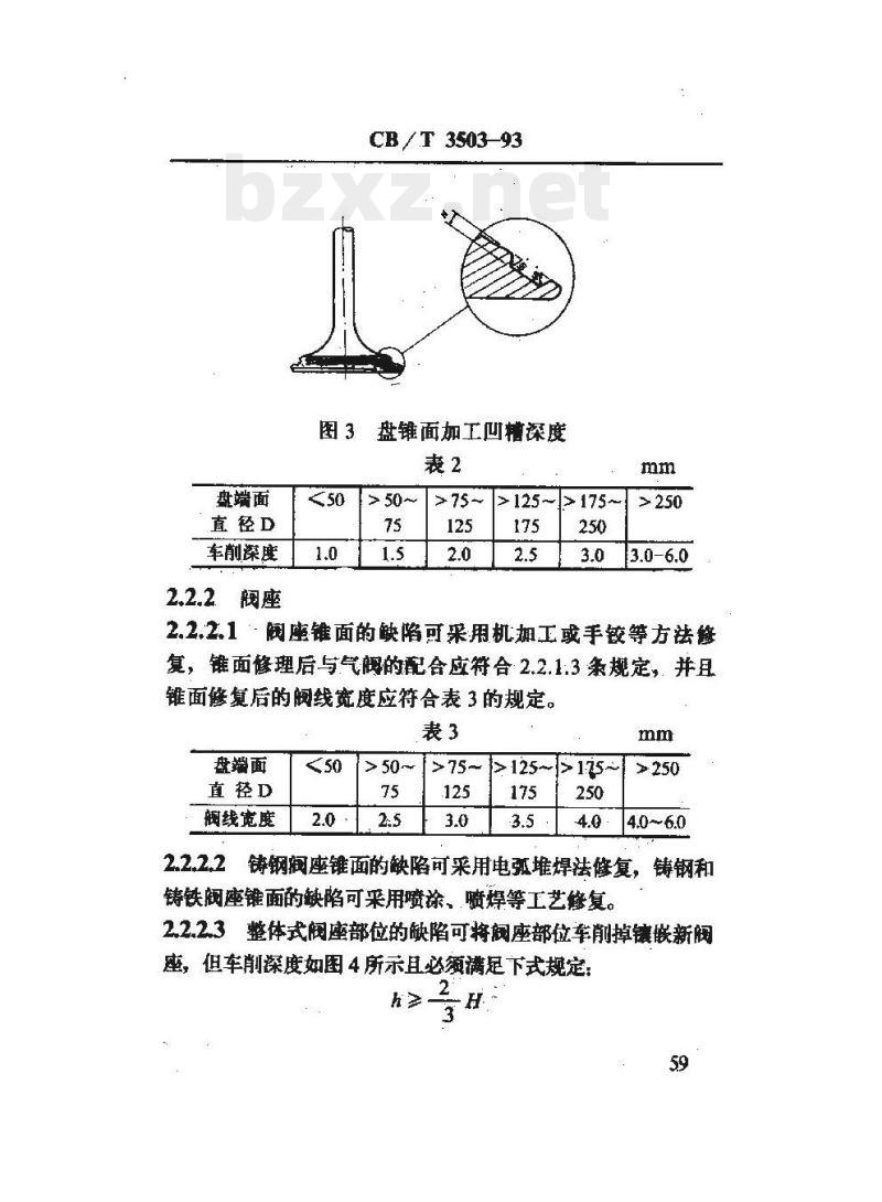 CB/T 3503-93 船用柴油机气阀装量l修理技术要求