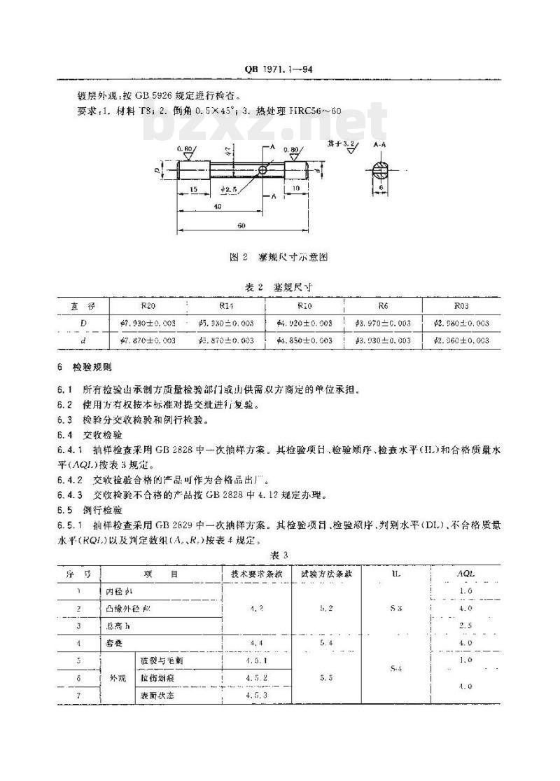 QB 1971.1—1994 干电池正极帽普通铜帽
