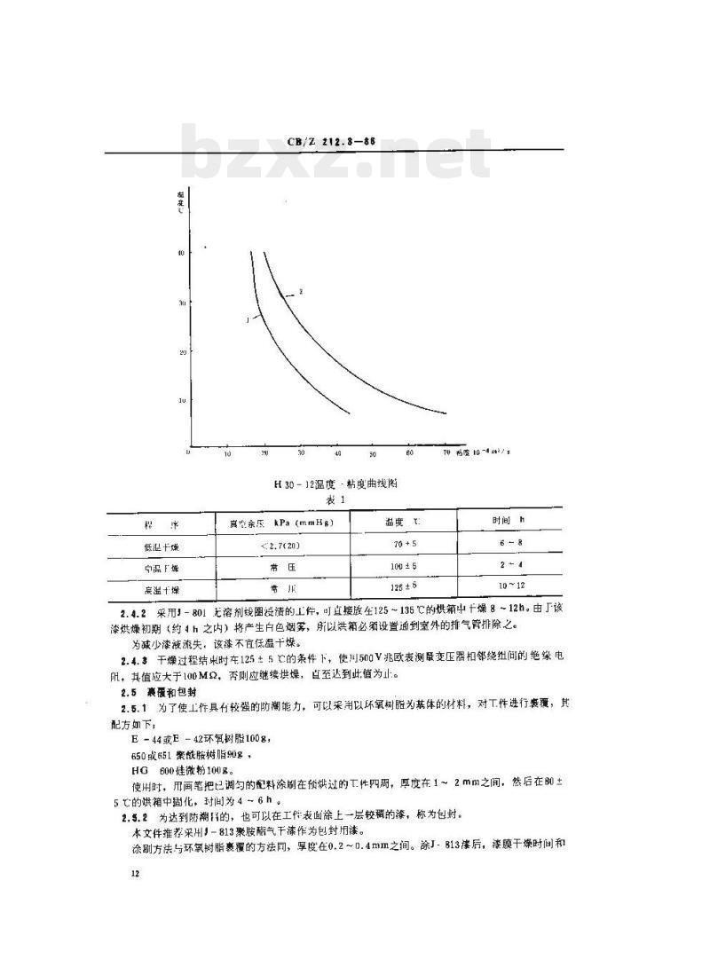 CB/Z 212.3-86 低频环形变压器、阻流圈典型工艺浸漆和裹覆