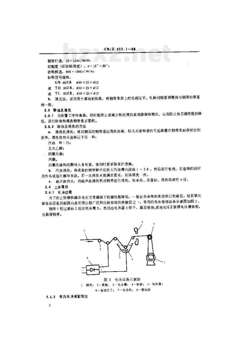 CB/Z 212.1-86 低频环形变压器、阻流圈典型工艺铁芯制造
