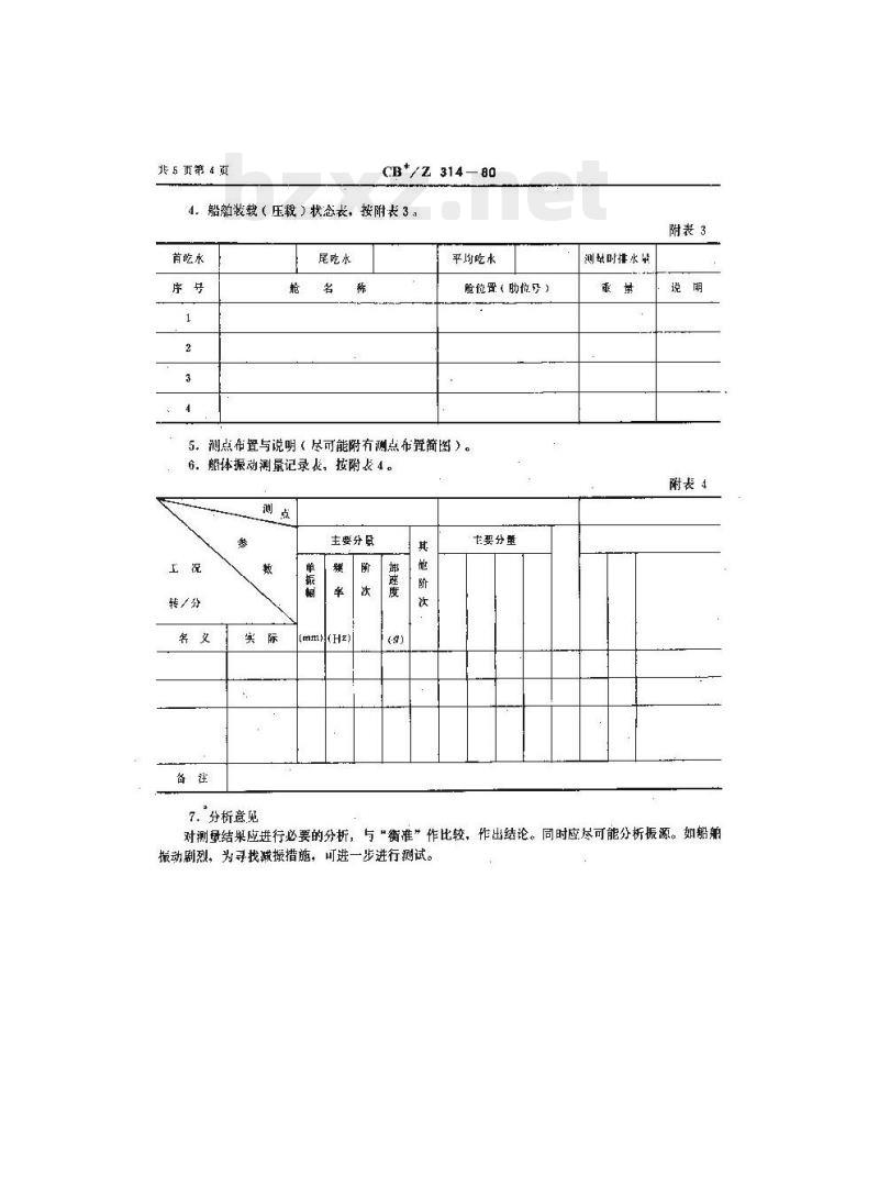 CB/Z 314-80 内河船船体振动衡准