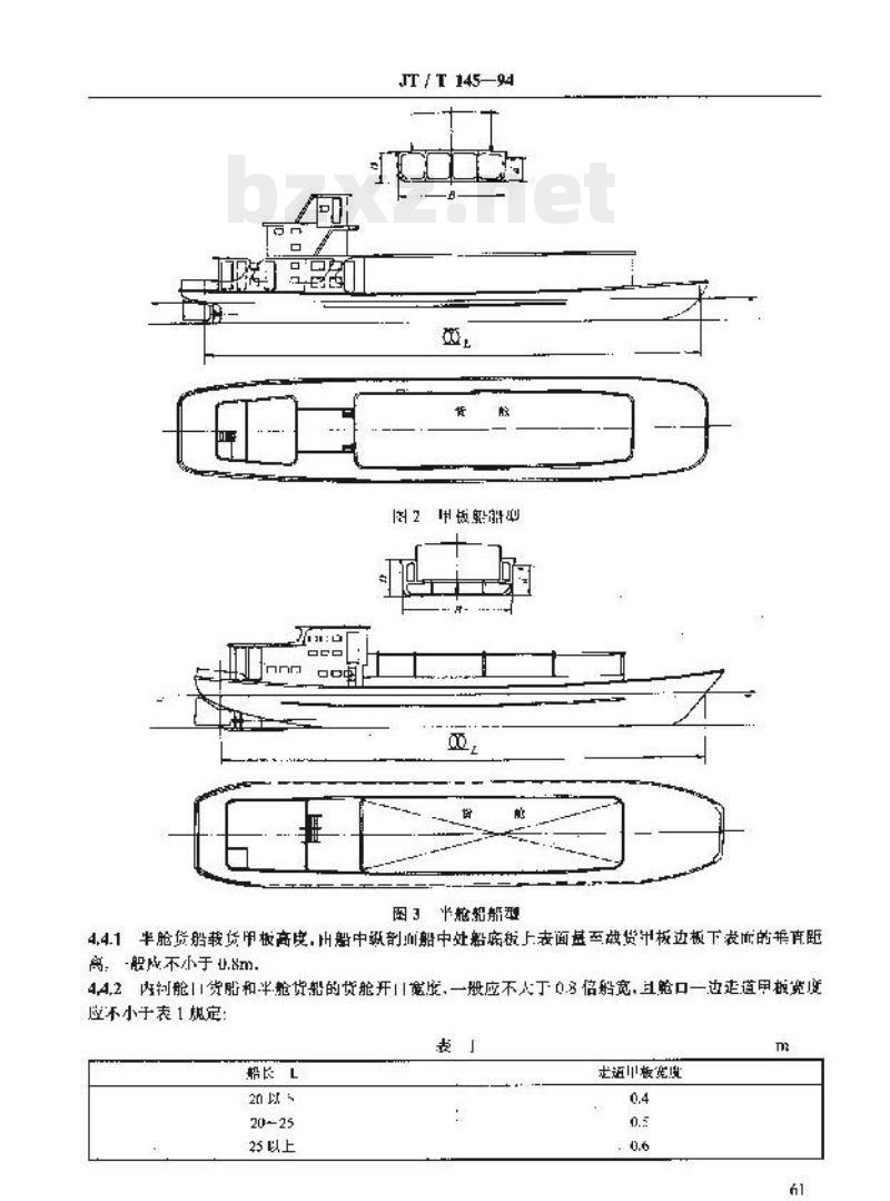 JT/T 145-94 小型钢丝网水泥船