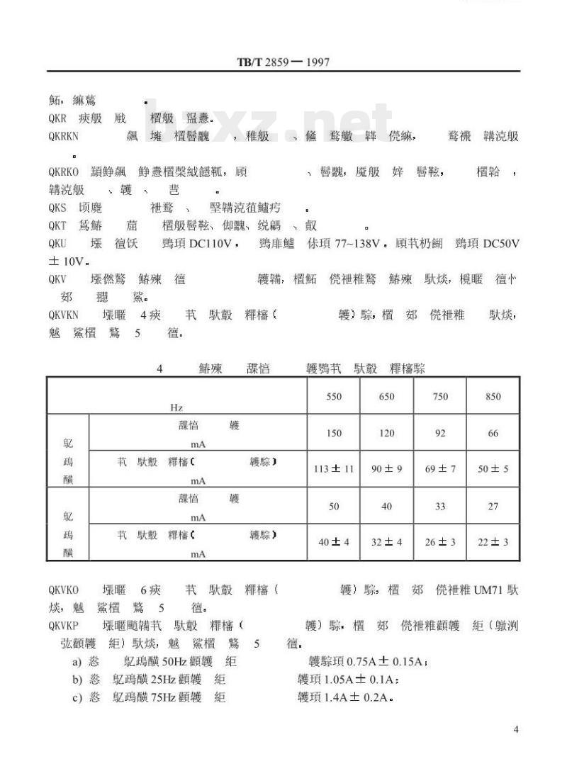 TB/T 2859-1997 JT1型通用式机车信号设备