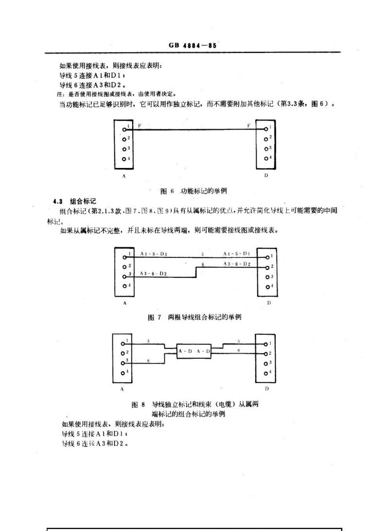 GB 4884-1985 绝缘导线的标记