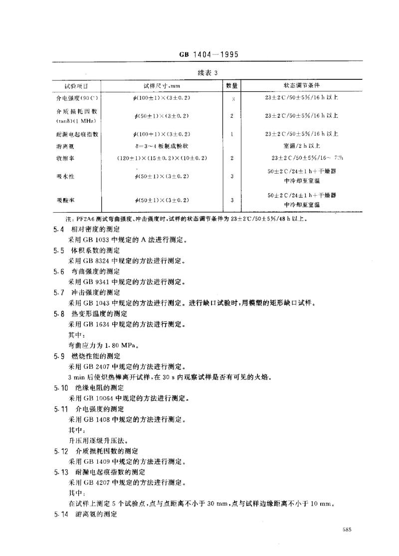 GB 1404-1995 酚醛模塑料