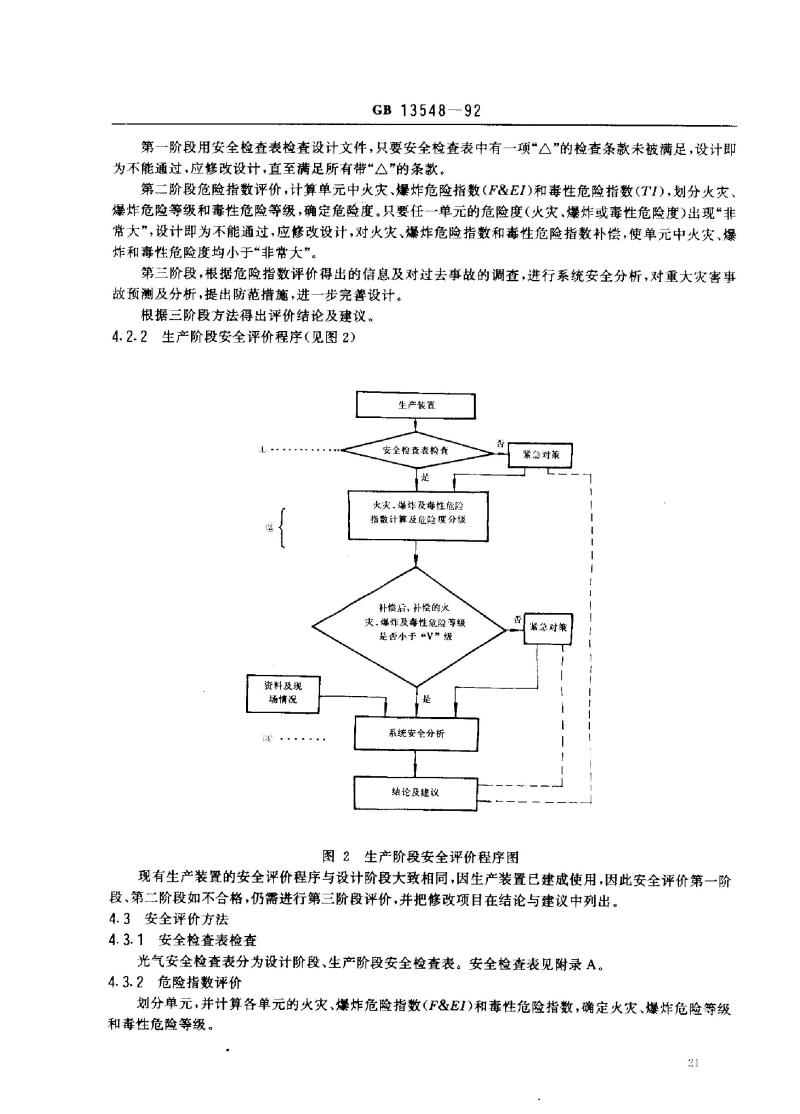 GB 13548-1992 光气及光气化产品生产装置安全评价通则