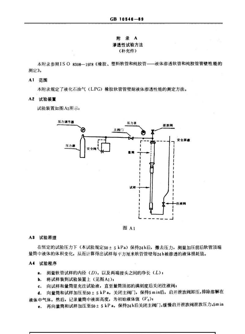 GB 10546-1989 液化石油气(LPG)橡胶较管