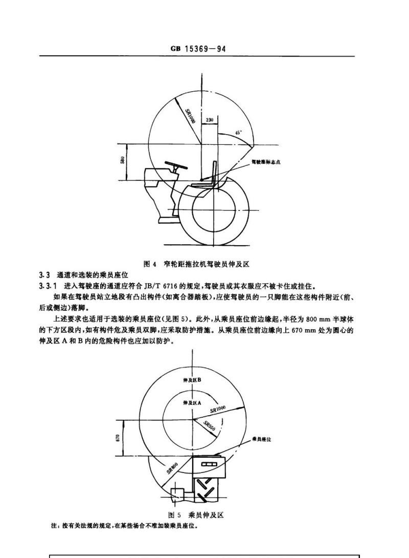 GB 15369-1994 农林拖拉机和机械 安全技术要求第三部分：拖拉机