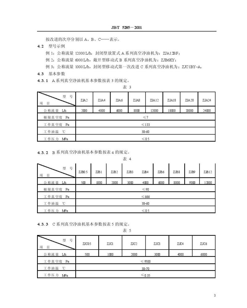 JB/T 5285-2001 真空净油机