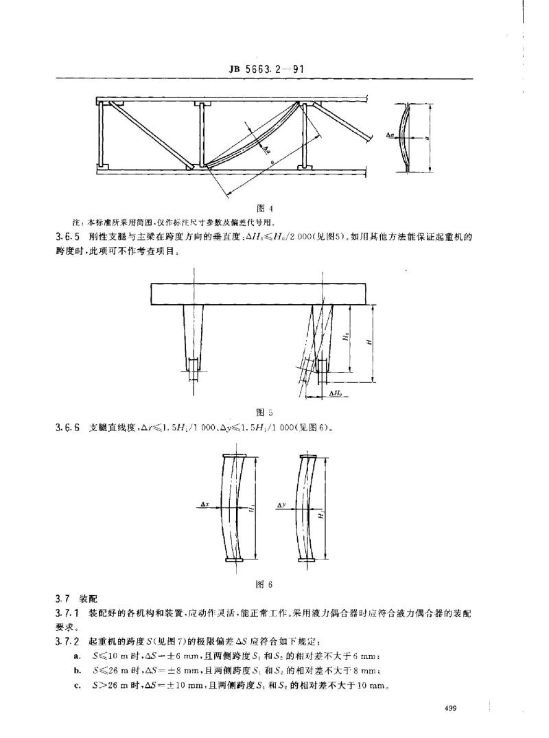 JB 5663.2-1991 电动葫芦门式起重机 技术条件