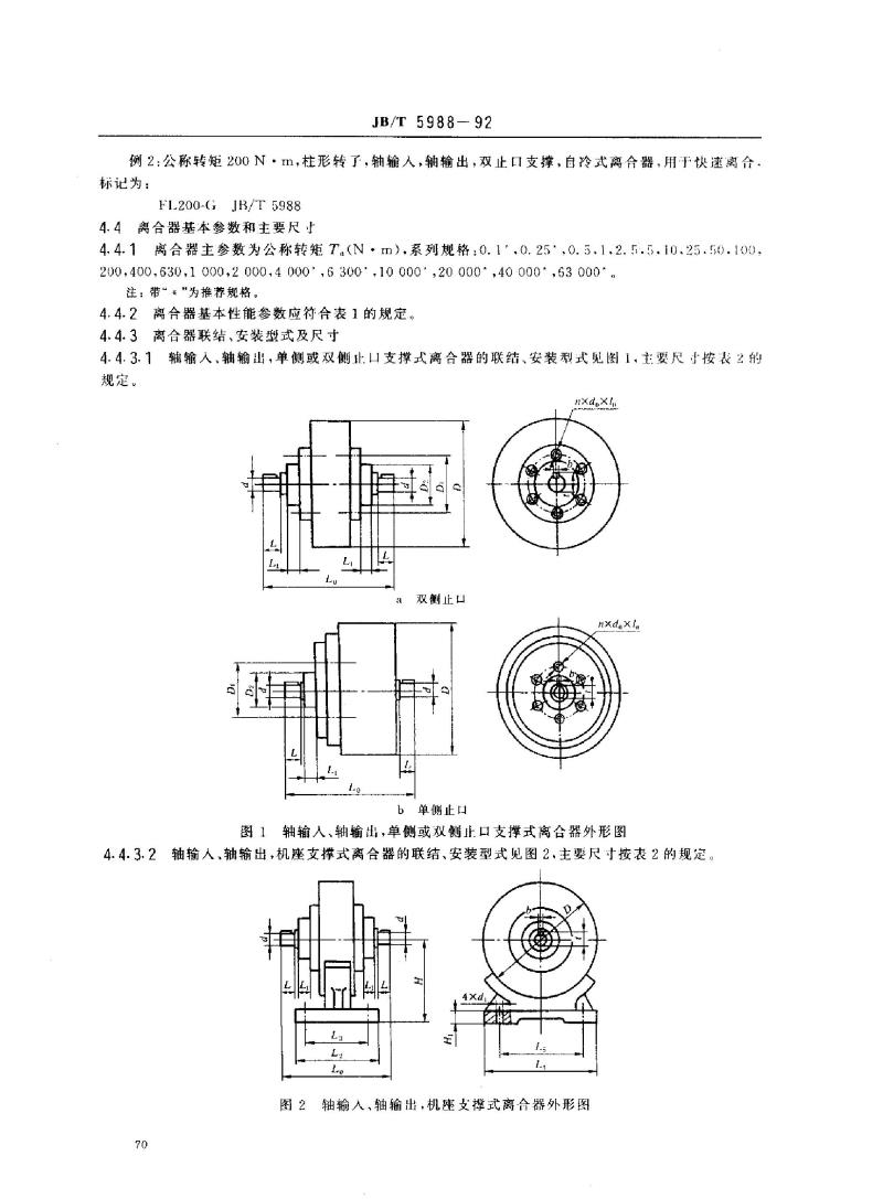JB/T 5988-1992 磁粉离合器