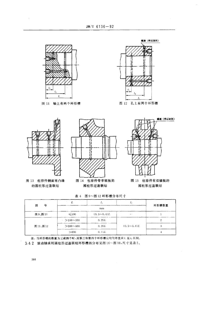 JB/T 6136-1992 过盈配合的油压装卸