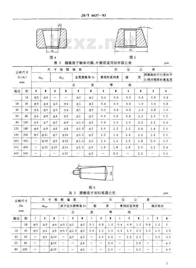 JB/T 6637-1993 滚动轴承用标准器 技术条件