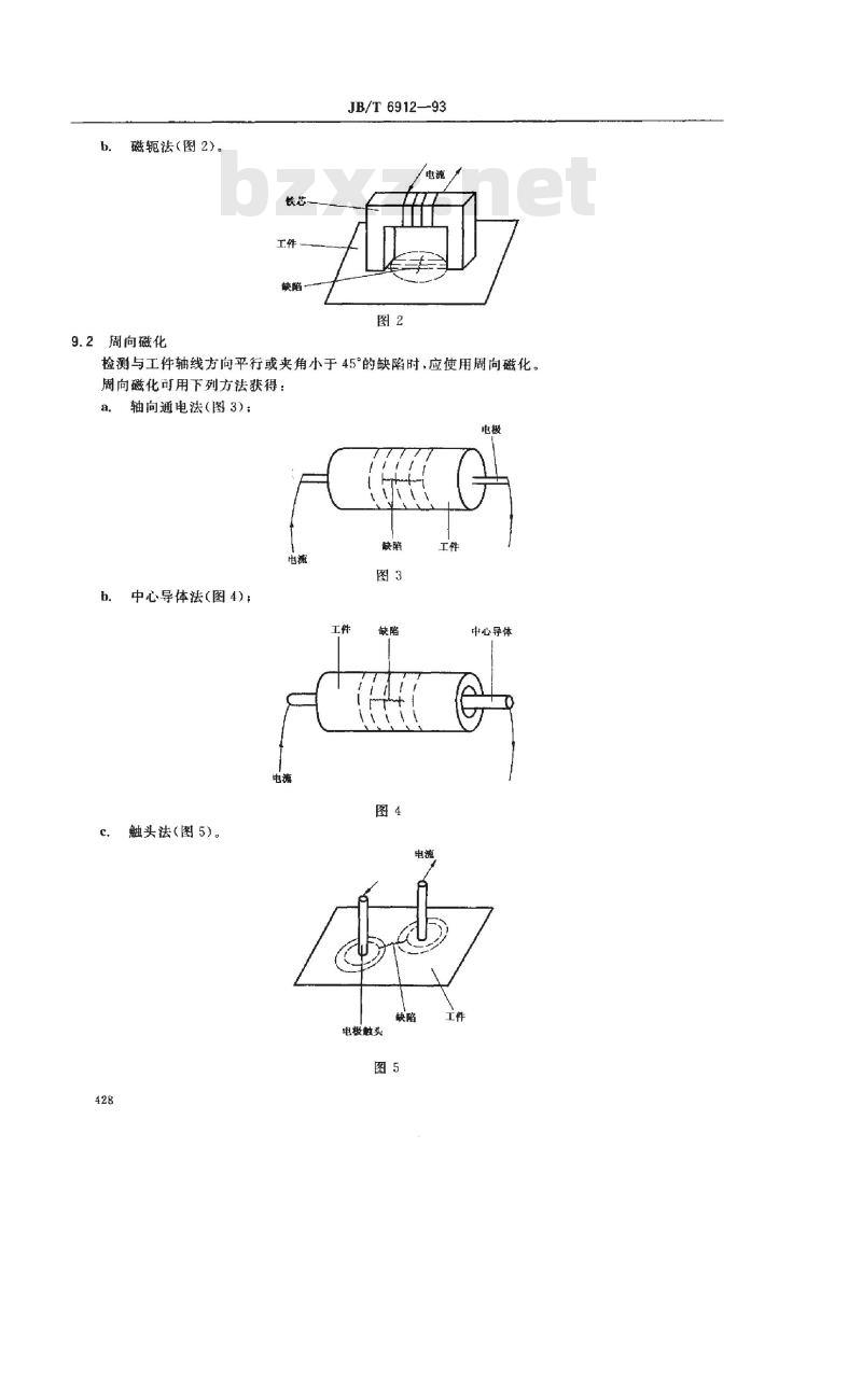 JB/T 6912-1993 泵产品零件无损检测 磁粉探伤