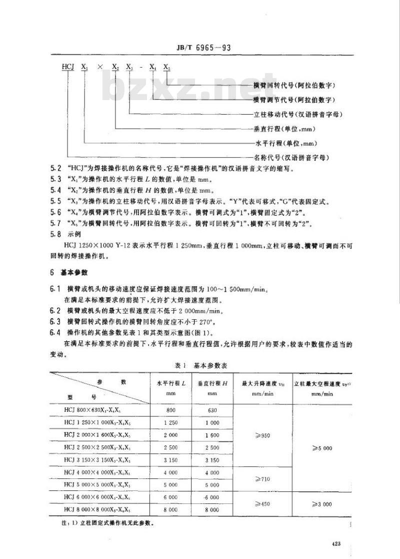 JB/T 6965-1993 焊接操作机