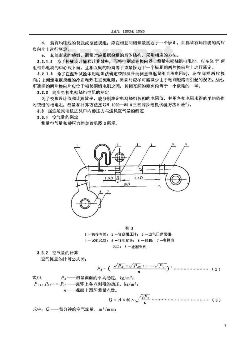 JB/T 1093-1983 牵引电机 基本试验方法