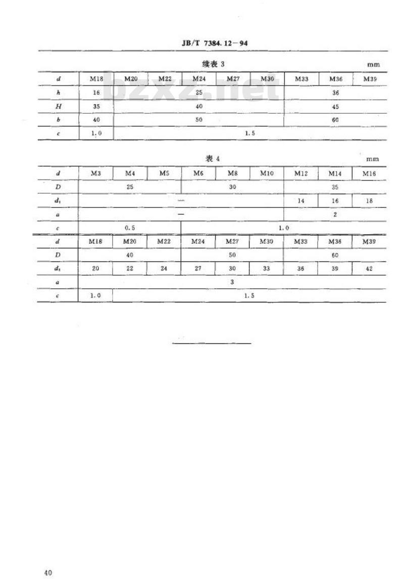 JB/T 7384.12-1994 紧固件 螺杆直线度检验模
