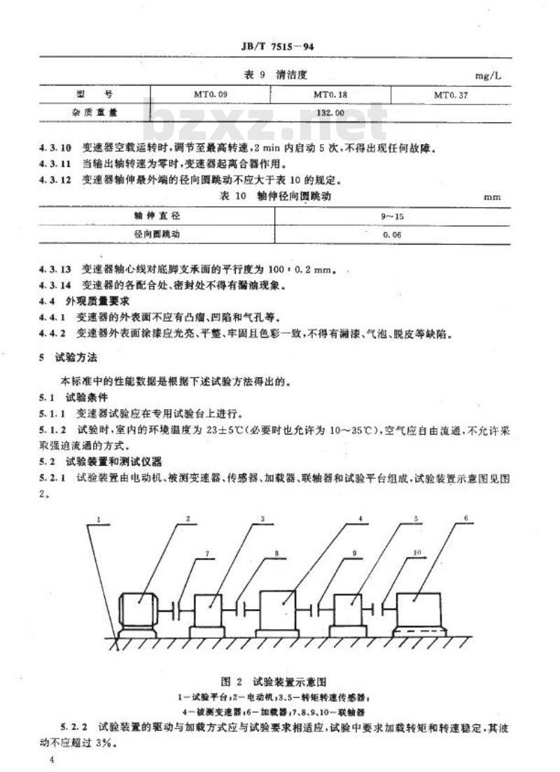 JB/T 7515-1994 四相并列连杆脉动无级变速器