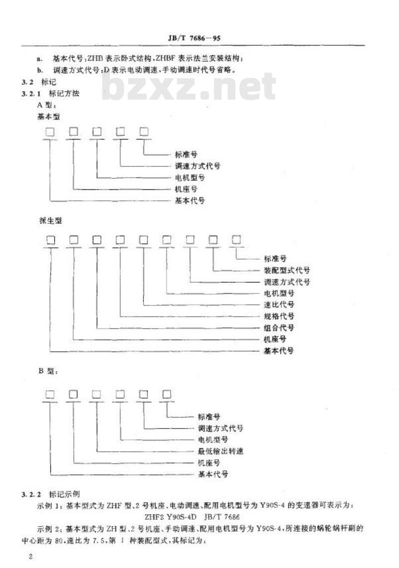JB/T 7686-1995 锥盘环盘式无级变速器