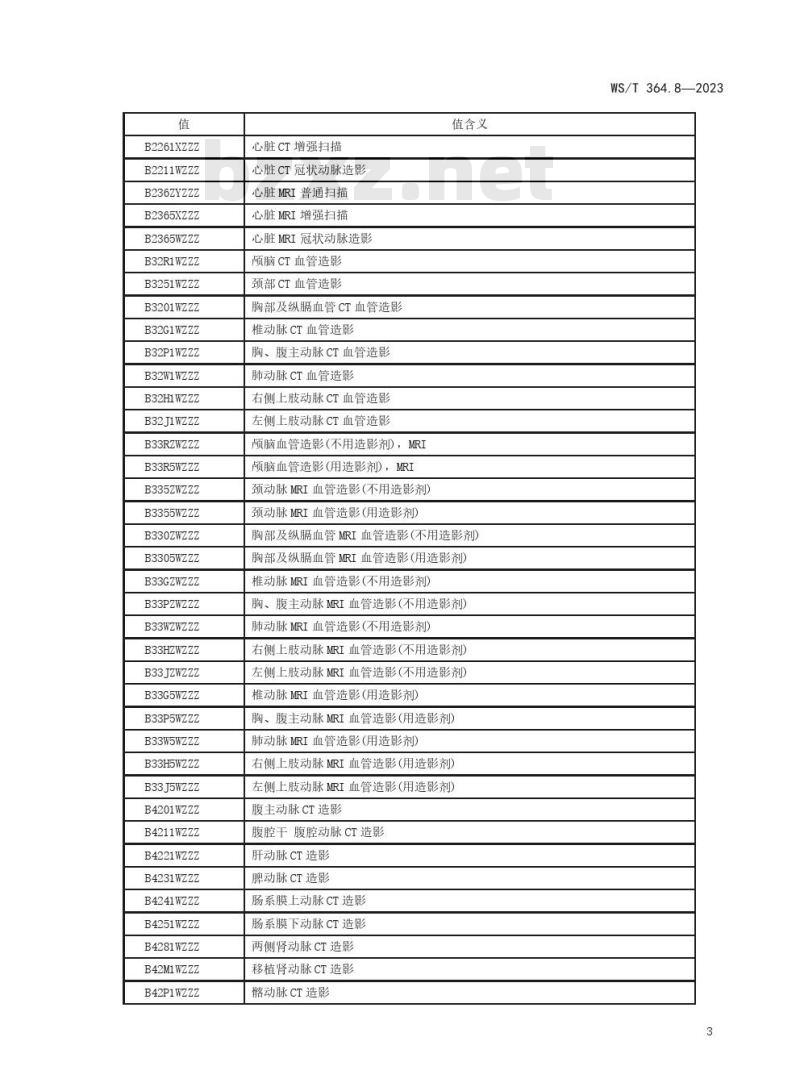WS/T364.8—2023 卫生健康信息数据元值域代码 第 8 部分：临床辅助检查