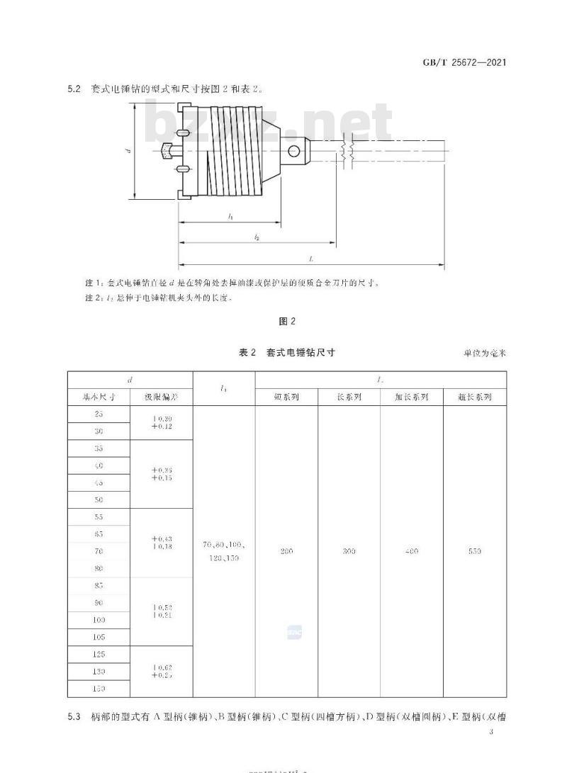 GB∕T 25672-2021 电锤钻和套式电锤钻