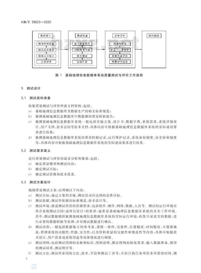 GB∕T 39623-2020 基础地理信息数据库系统质量测试与评价