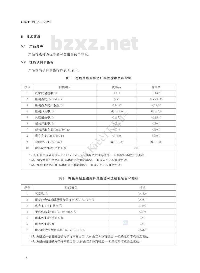 GB∕T 39025-2020 有色聚酰亚胺短纤维