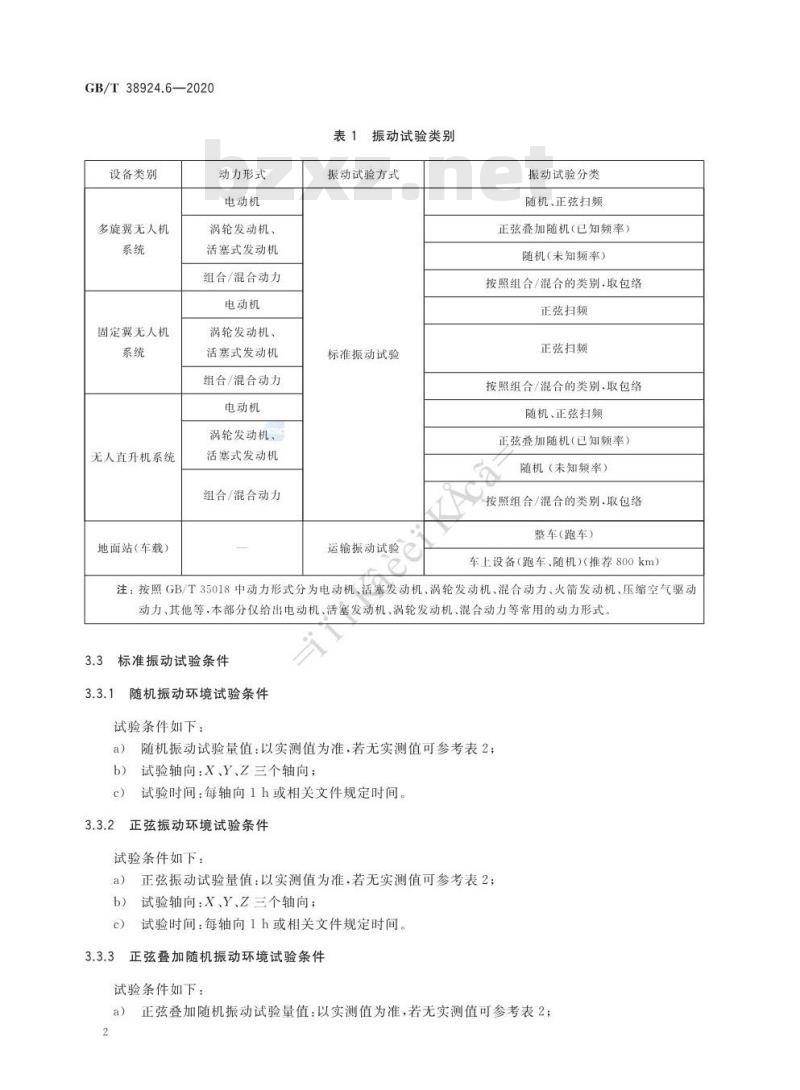 GB∕T 38924.6-2020 民用轻小型无人机系统环境试验方法 第6部分：振动试验