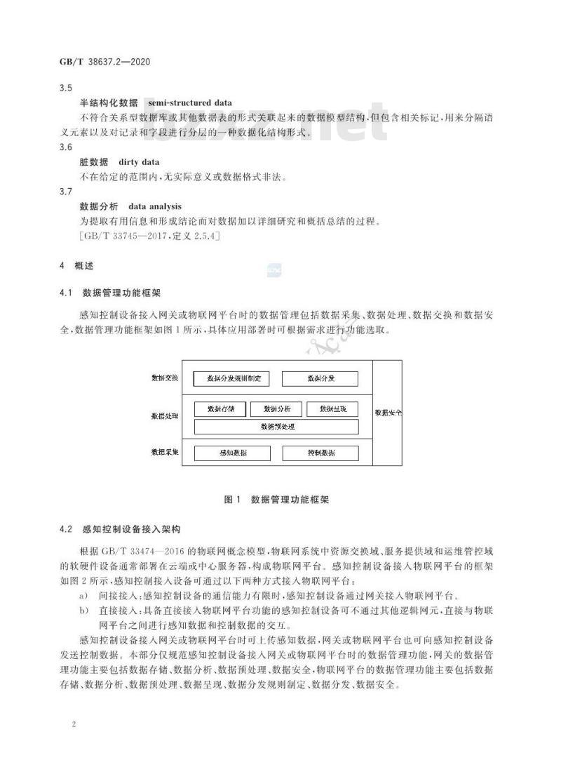GB∕T 38637.2-2020 物联网 感知控制设备接入 第2部分：数据管理要求