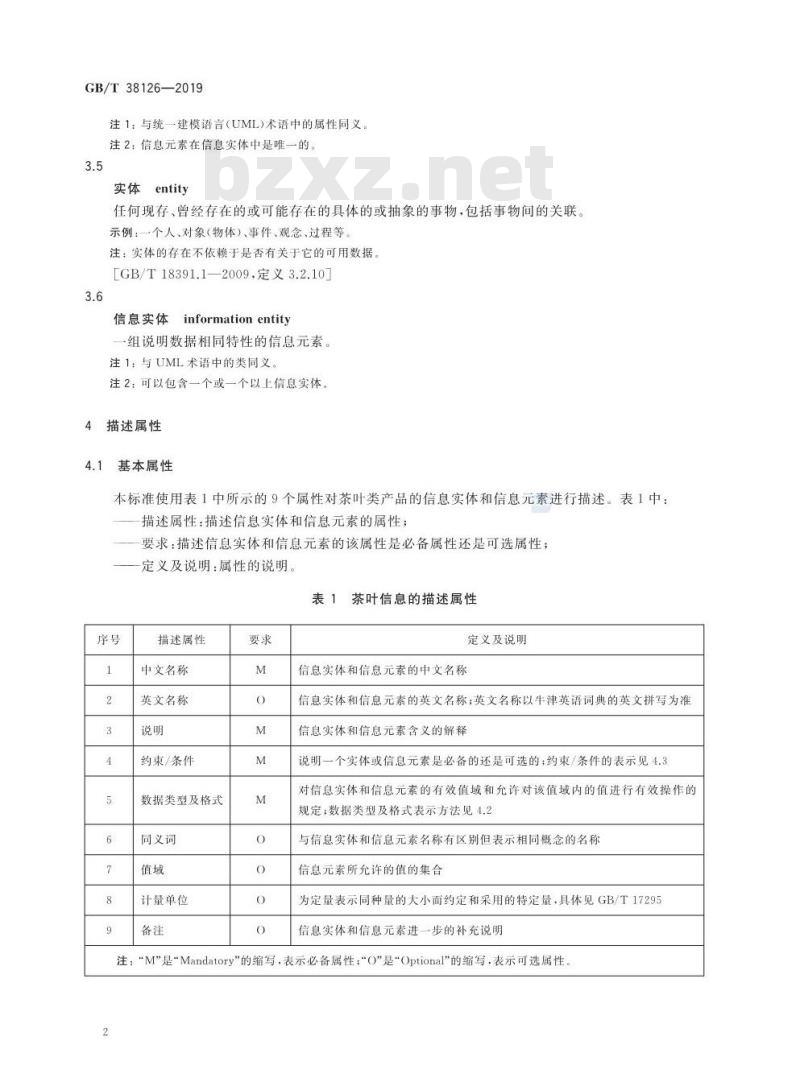 GB∕T 38126-2019 电子商务交易产品信息描述 茶叶