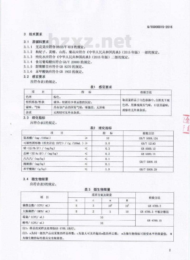 QSSD 0001 S-2016 四川森迪科技发展股份有限公司 无花果饮料