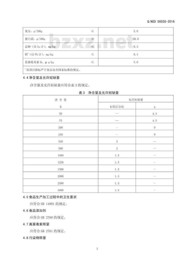 QNSD 0003 S-2016 内黄县世豪豆制品有限公司 豆丝、豆皮