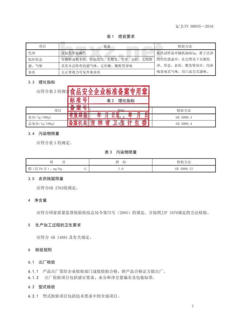 QJLYN 0004 S-2016 吉林省医诺生物技术有限公司 桦树茸茶