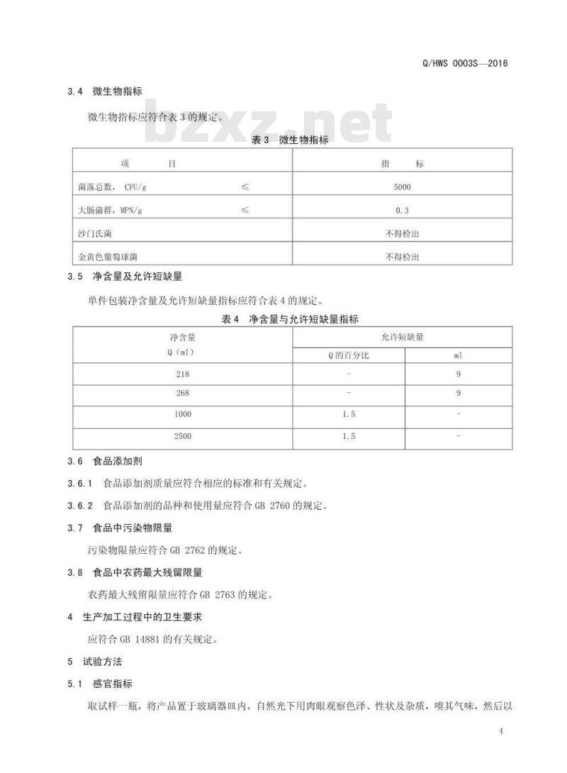 QHWS 0003 S-2016 河南王胖子食品有限公司 花椒调味油