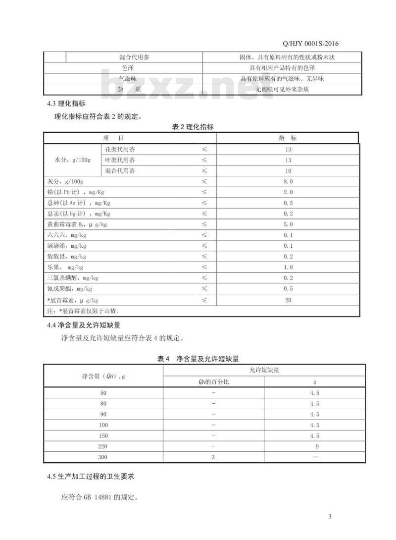 QHJY 0001 S-2016 河南君利源医药科技有限公司 植物代用茶