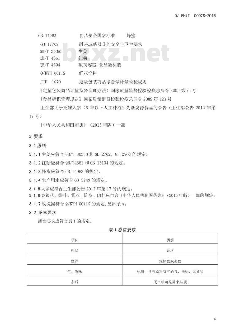 QBHXT 0002 S-2016 博爱县怀兴堂药食同源科技有限公司 参花姜糖膏