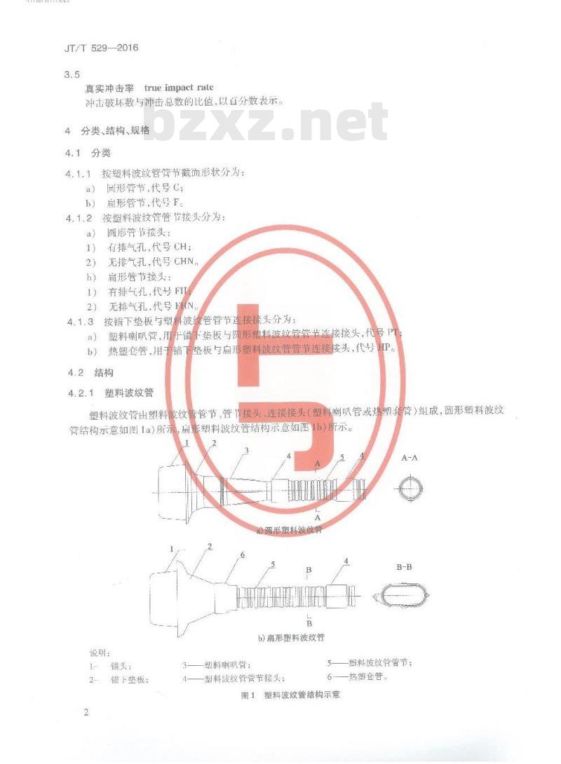 JT/T 529-2016 预应力混凝土桥梁用塑料波纹管