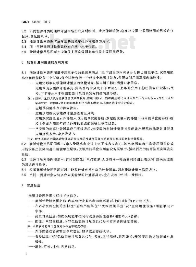 GB/T 33656-2017 企业能源计量网络图绘制方法