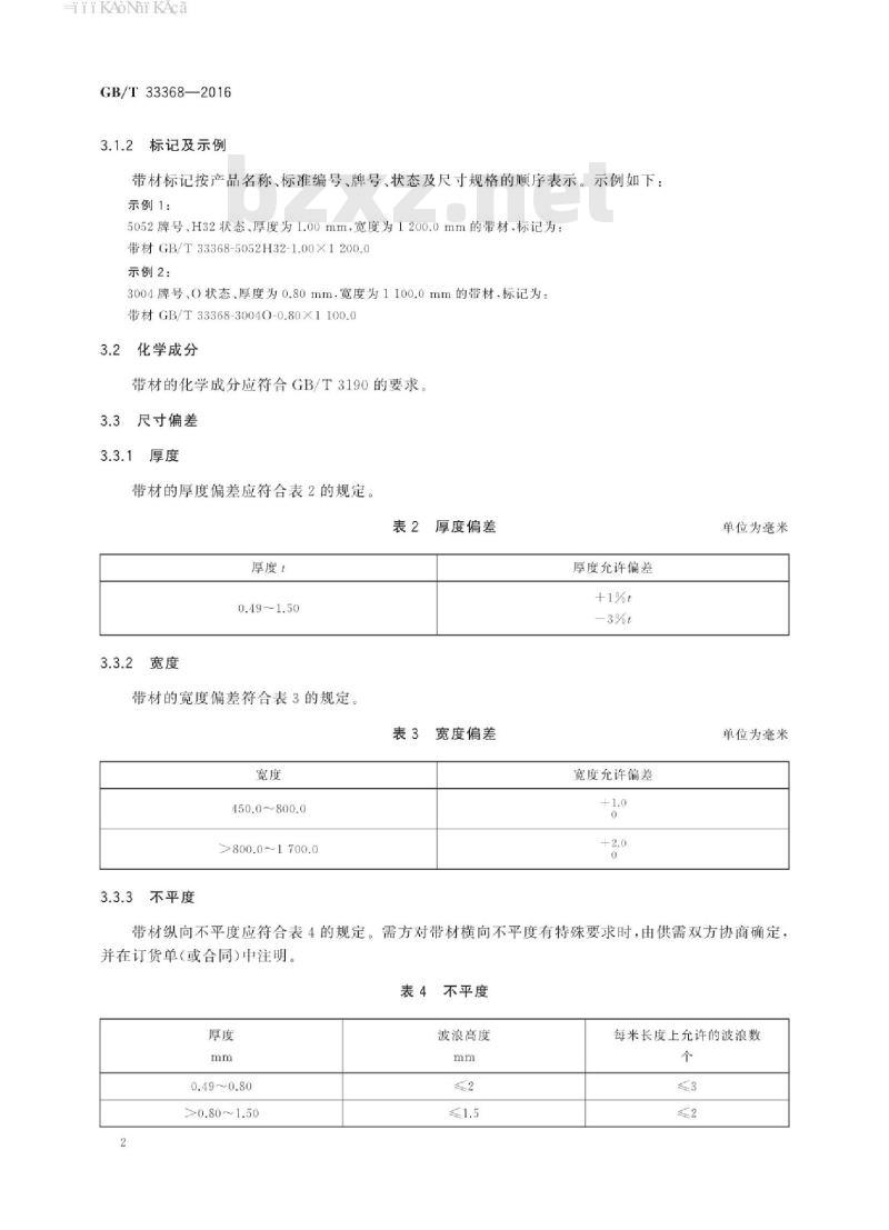 GB∕T 33368-2016 电视机用铝合金带材