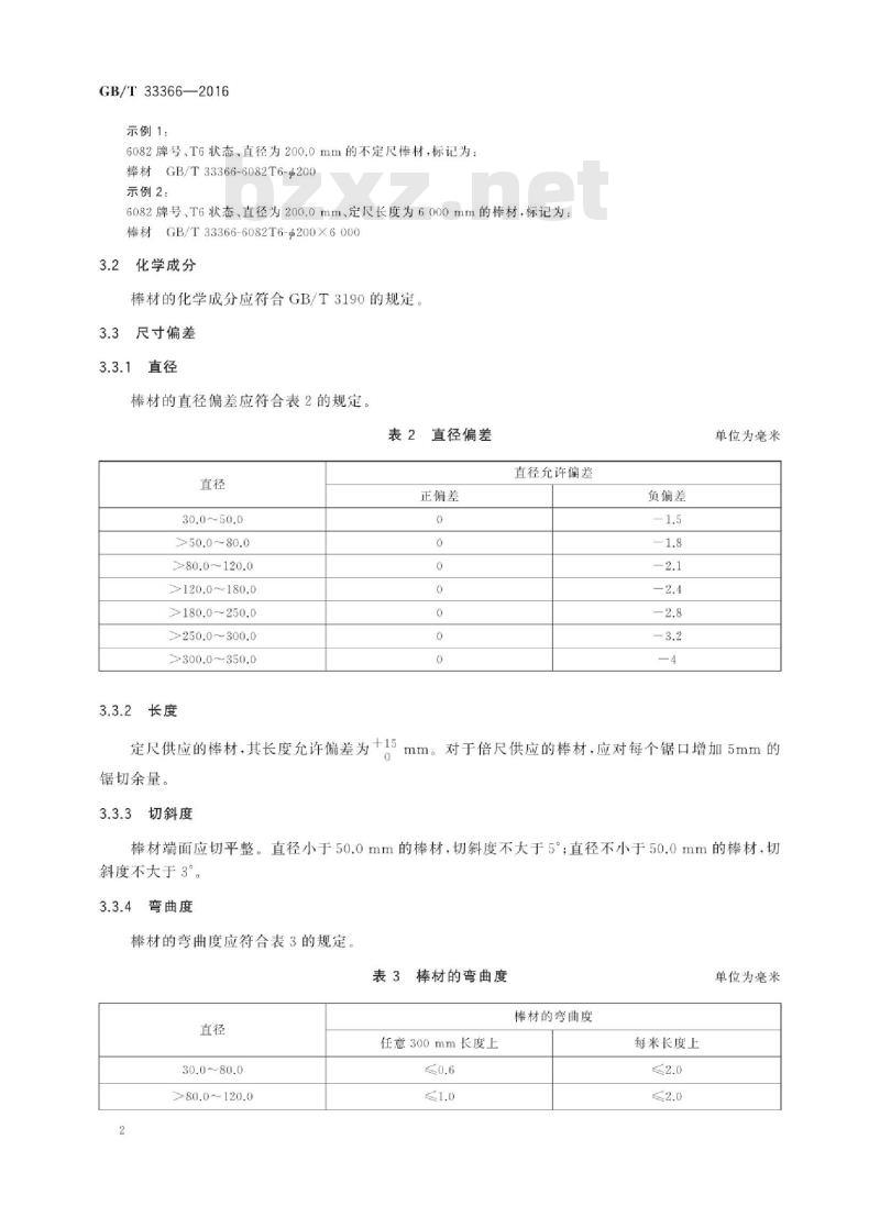 GB∕T 33366-2016 电子机柜用铝合金挤压棒材
