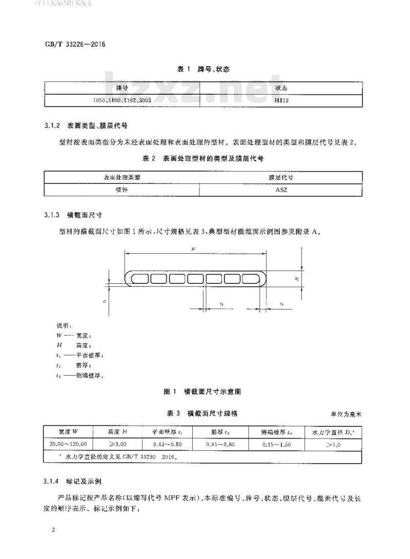 GB∕T 33226-2016 热交换器用铝及铝合金多孔型材