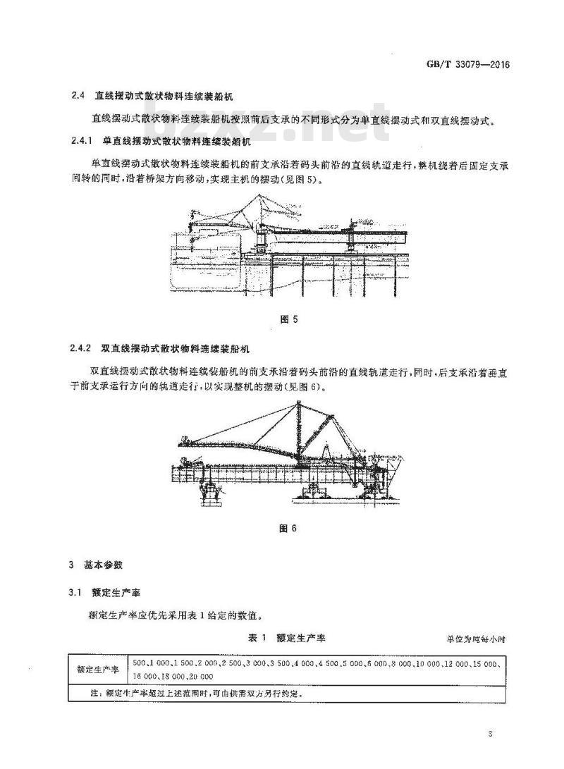 GB/T 33079-2016 散状物料连续装船机 型式和基本参数