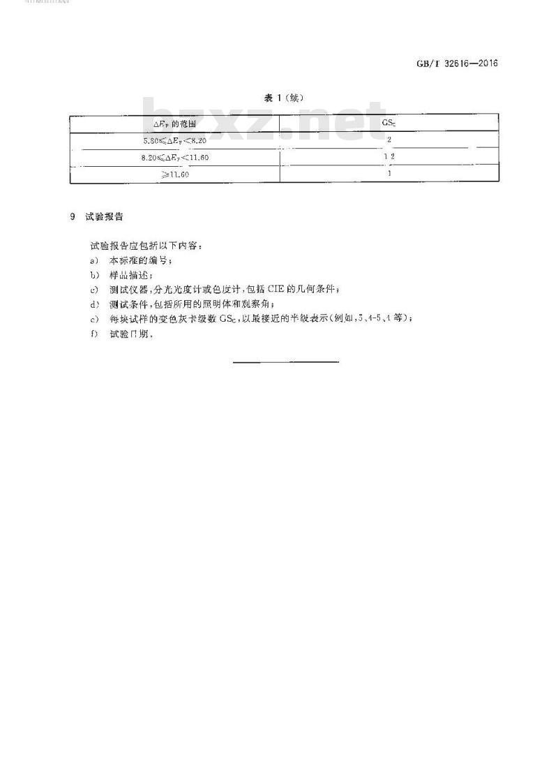 GB/T 32616-2016 纺织品色牢度试验 试样变色的仪器评级方法
