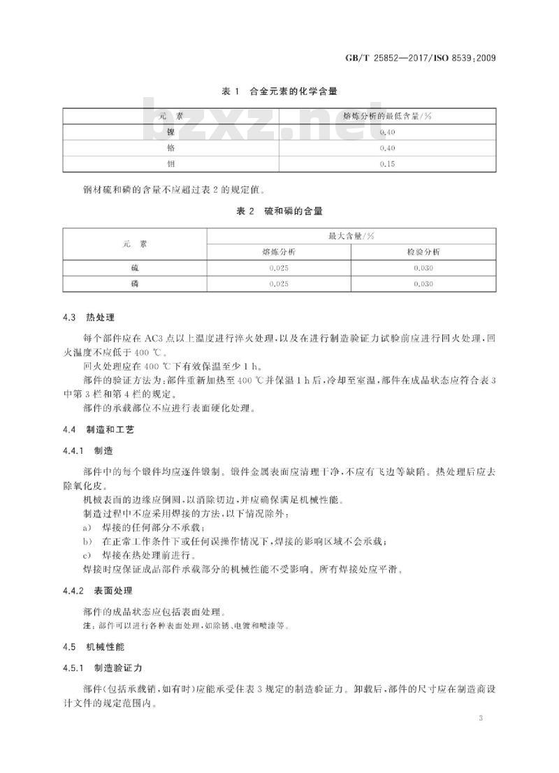 GB∕T 25852-2017 8级钢制锻造起重部件