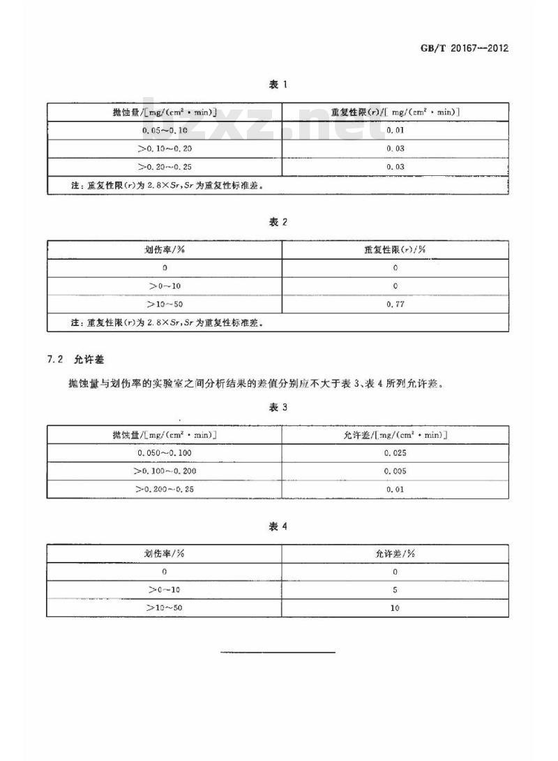 GB/T 20167-2012 稀土抛光粉物理性能测试方法 抛蚀量和划痕的测定 重量法