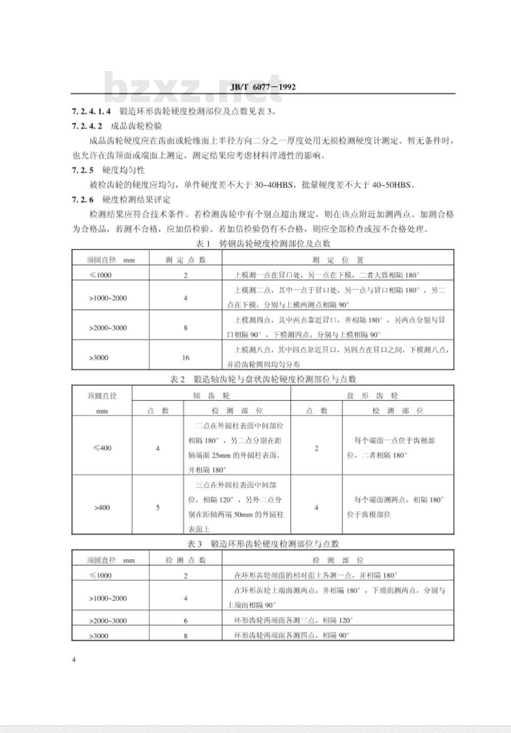 JB/T 6077-1992 齿轮调质工艺及其质量控制