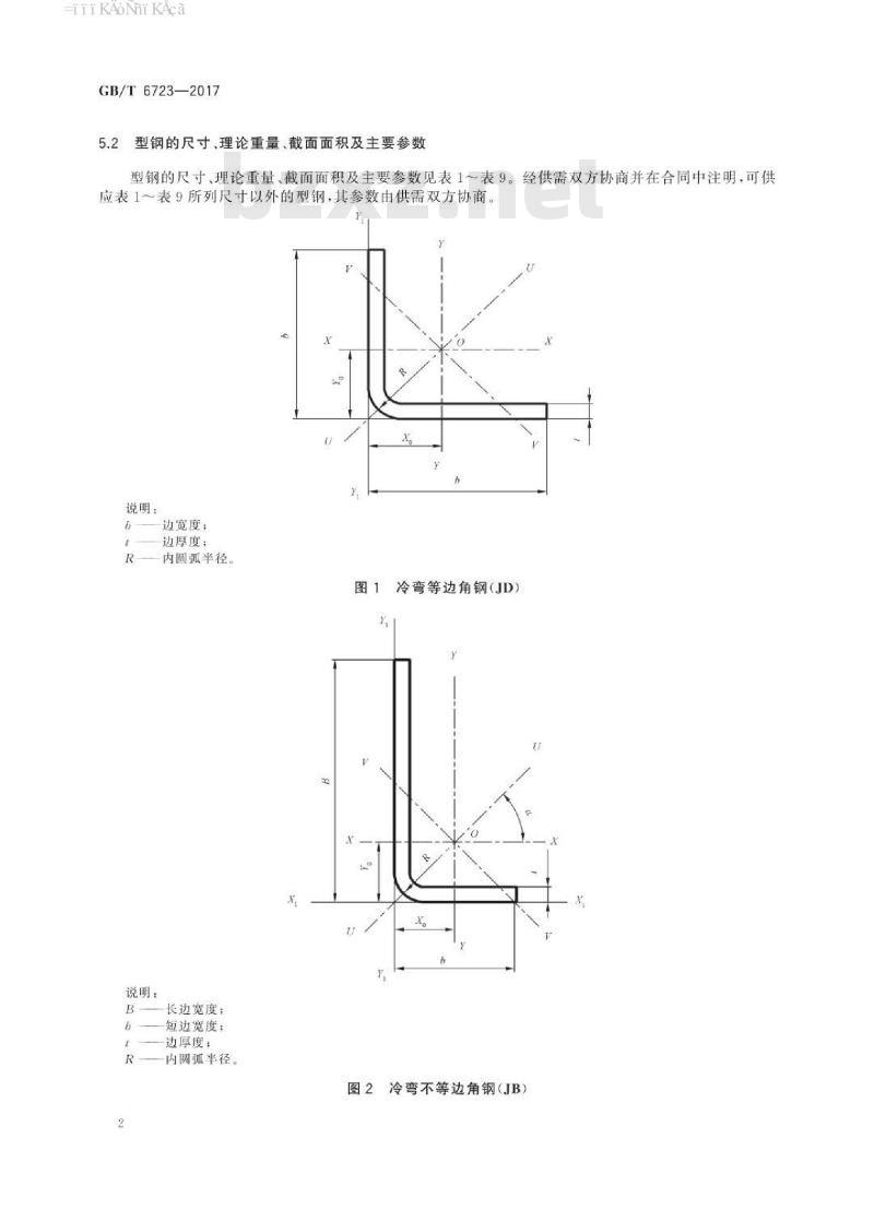 GB∕T 6723-2017 通用冷弯开口型钢