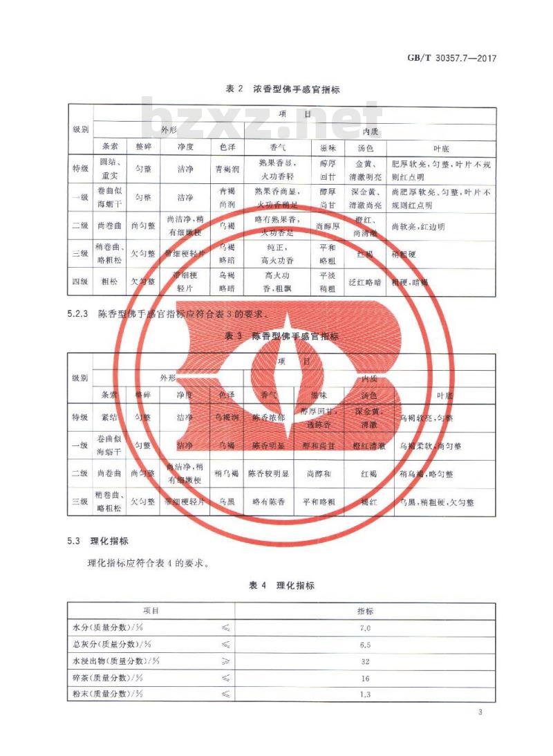 GB/T 30357.7-2017 乌龙茶 第7部分：佛手