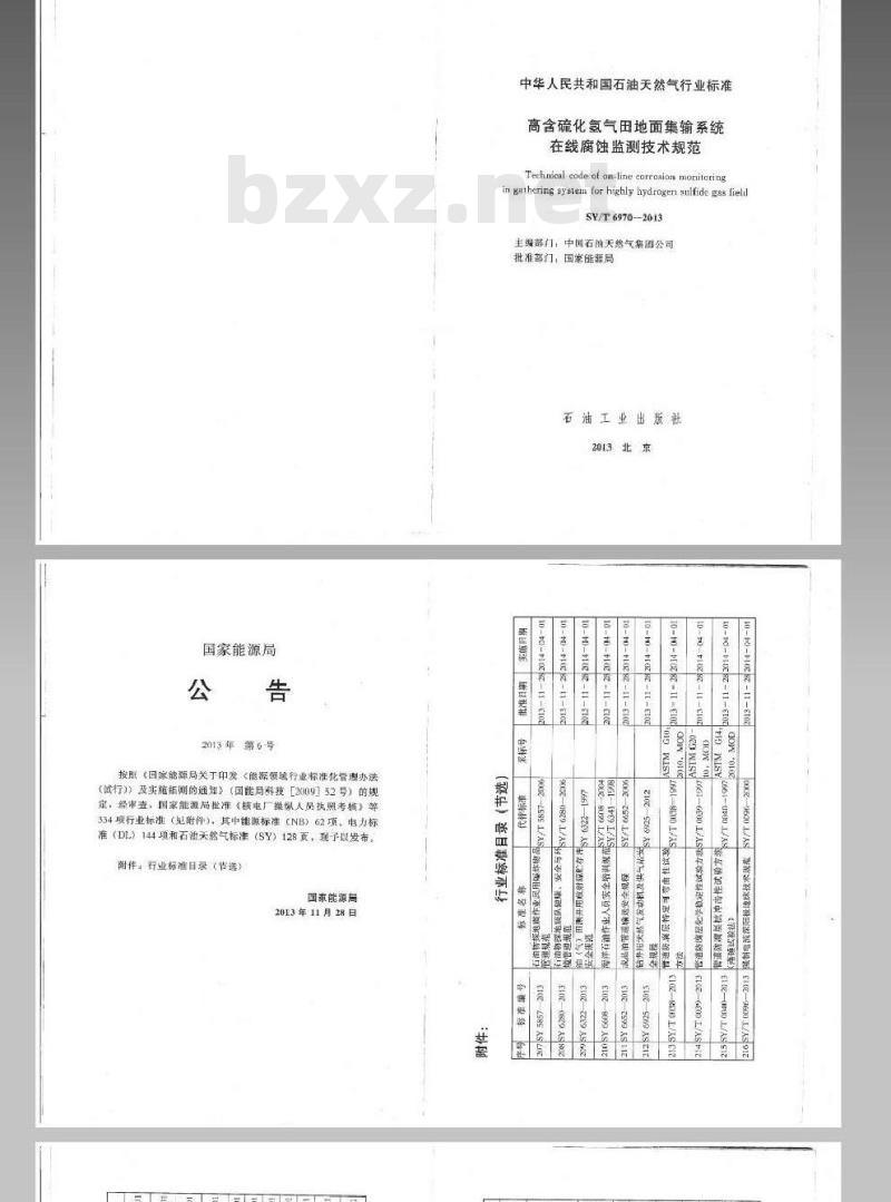 SY/T 6970-2013 高含硫化氢气田地面集输系统在线腐蚀监测技术规范
