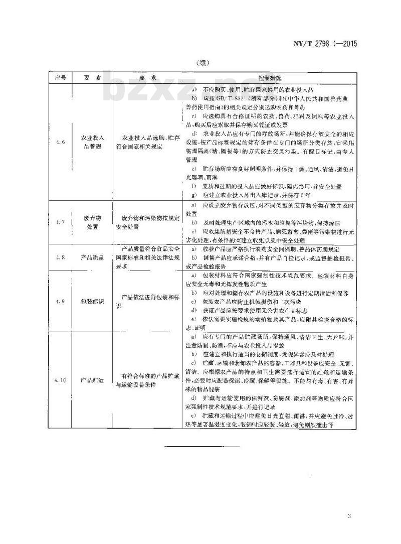 NY/T 2798.1-2015 无公害农产品 生产质量安全控制技术规范 第1部分：通则